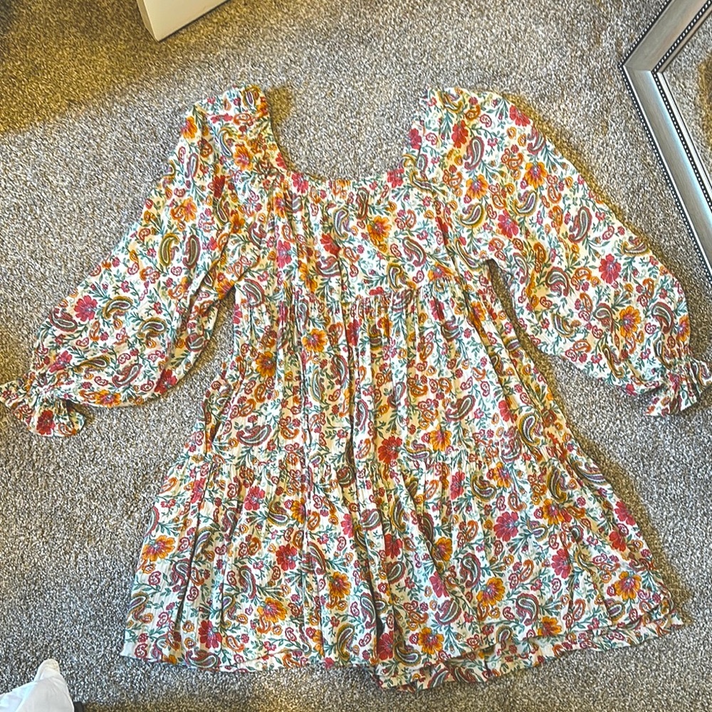 Patrons of Peace Paisley Style Mid Length Dress